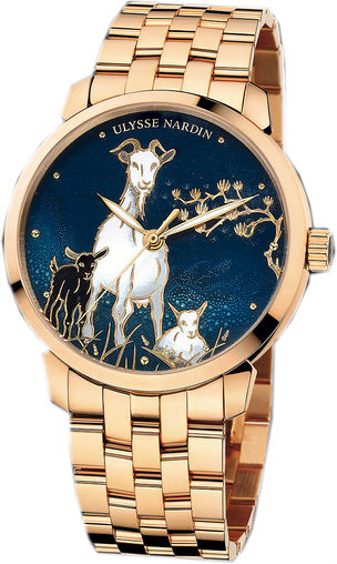 Review Fake Ulysse Nardin 8156-111-8 / CHEVRE Classico Enamel watches for sale - Click Image to Close